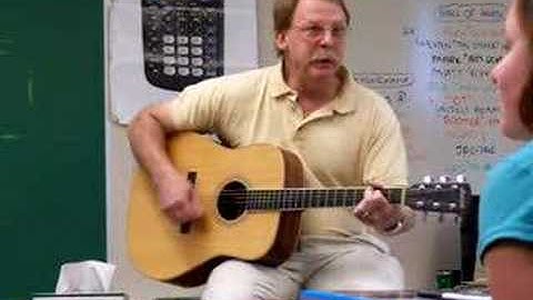 Mr.C rocking out dumb math song