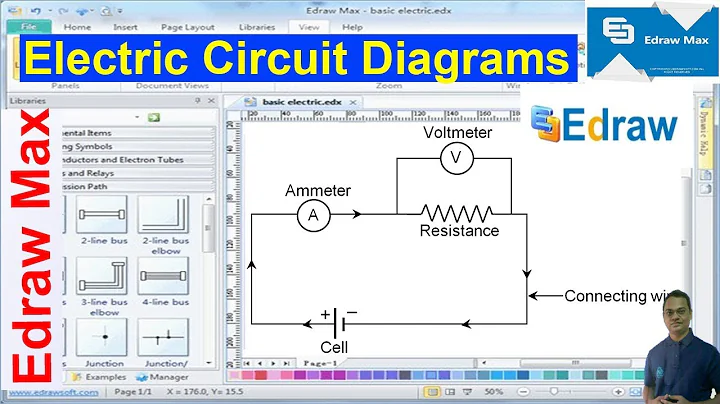 Easiest Way to Draw Electric Circuits with Edraw Max Software | Drawing/Graphing-05