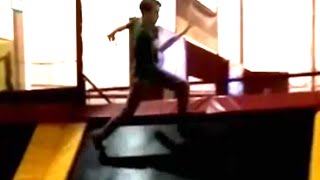 INSANE TRAMPOLINE TRICKS! (Trampoline park) - Winter! - HD