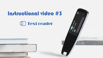 Instructional video #3️⃣ Text reader of NEWYES Scan Reader Pen 3 PRO Translator & Reading Pen