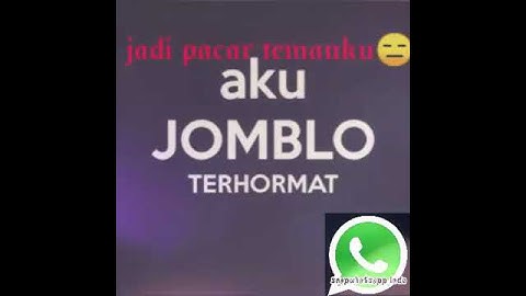 Status whatsapp|| jomblo keren (aku bukan pecundang)