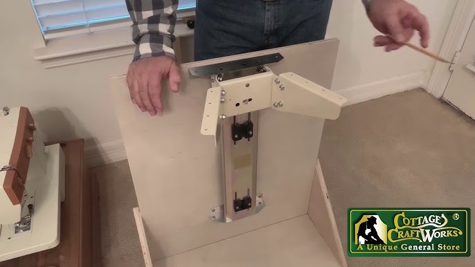 Sewing Cabinet With Machine Lift