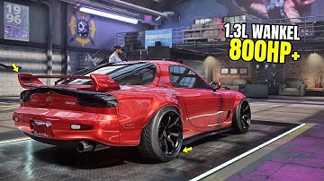 Need for Speed Heat Gameplay - 800HP MAZDA RX-7 SPIRIT R Customization | Max Build