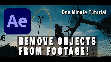 Remove Objects from Videos in 1 Minute: After Effects Content Aware Fill VFX Tutorial(Short Version)