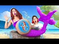 Mermaid Is Pregnant! Best Crafts How To Become a Mermaid 🚽🧜‍♀️ Building Waterpark at Home