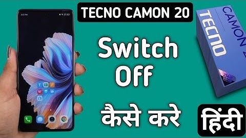 Tecno Camon 20 switch off kaise kare, how to power off without using power button in tecno, power bu