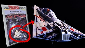 I Kitbashed the ship from the cover of ASTEROIDS