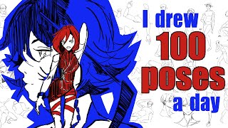 I drew 100 POSES everyday and here's wHAT I LEARNT