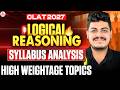 CLAT 2027 Logical Reasoning Strategy | CLAT Syllabus &amp; Important Topics Analysis