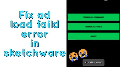 How to Fix ad load faild error in sketchware || Real ads