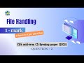 Question - 2 | Class 12th 2023 CS mid-term Paper (evening session) | Text file handling in Python