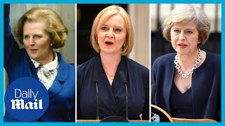 Female Prime Ministers first speech: Liz Truss, Theresa May, Margaret Thatcher