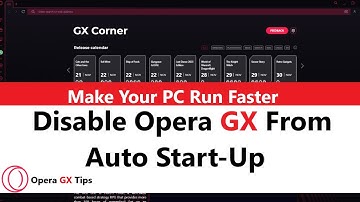 Disable Opera GX auto startup | How to disable opera from starting up automatically#operaGx