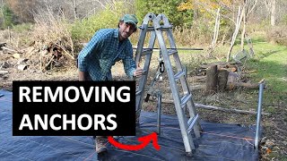 How to REMOVE Ground Post Anchors | No Post Puller