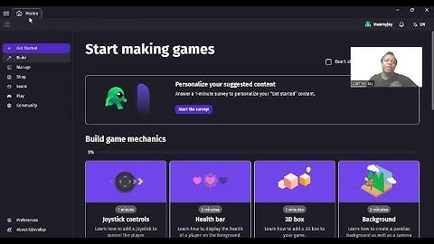 2D Game design GDevelop | Ep3 Gdevelop Interface Homepage