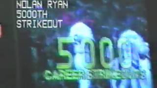 Nolan Ryan 5000 Strikeout 8 22 1989