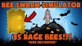 35 Rage Bees Destroyed Hive Bee Swarm Simulator Youtube - bee swarm simulator sdmittens roblox