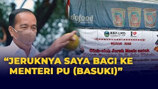 Respons Jokowi Dikasih Satu Truk Jeruk dari Warga Karo, Berharap Jalan Diperbaiki