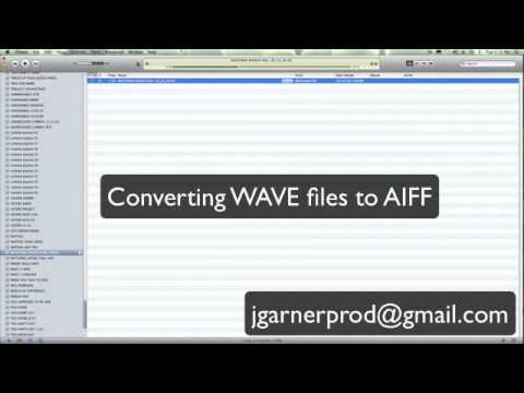 aiff to wav conversion