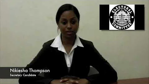 Nikeisha Thompson, Secretary Candidate.mov