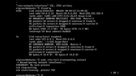 Linux – Configuration carte réseau