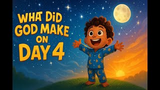🌞 What Did God Make on Day 4 | Creation for Kids! 🌙