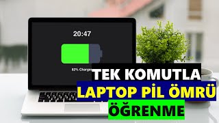 Laptop Batarya Sağlığı Ölçme | Pil Yüzde Kaç Ömrü Kaldı Ölçme | Tek Komutla screenshot 2