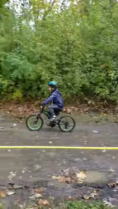 Coming around after a big muddy uphill