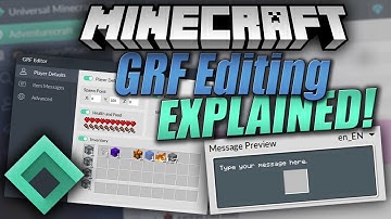Universal Minecraft Editor - 1.2.2 Update & NEW GRF EDITING Specialty Mod Showcase & Explanation!