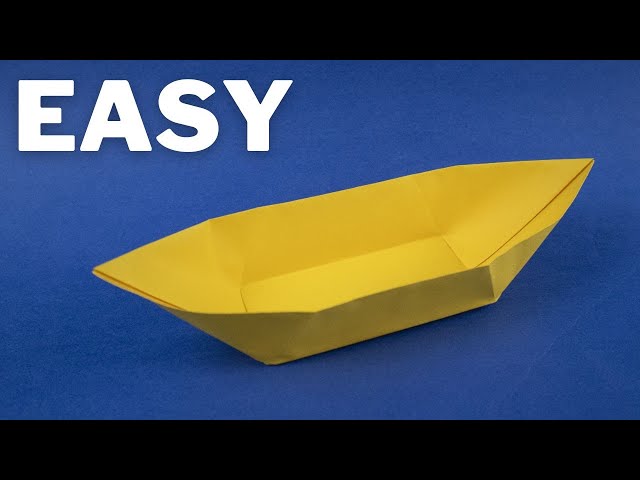 How to make a paper boat  Simple origami 