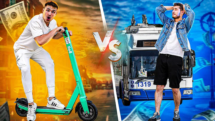 TROTINETA VS TROLEIBUZ | BATTLE CHALLENGE