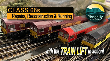CLASS 66s Repairs, Reconstruction and Running (TRAIN LIFT IN ACTION) on my N gauge  Model Railway.
