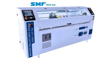 6 inch paper core cutting machine running video 2