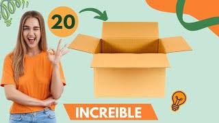 20 Ideas FÁCILES Y RÁPIDAS para DECORAR cajas de cartón   / Manualidades con RECICLAJE