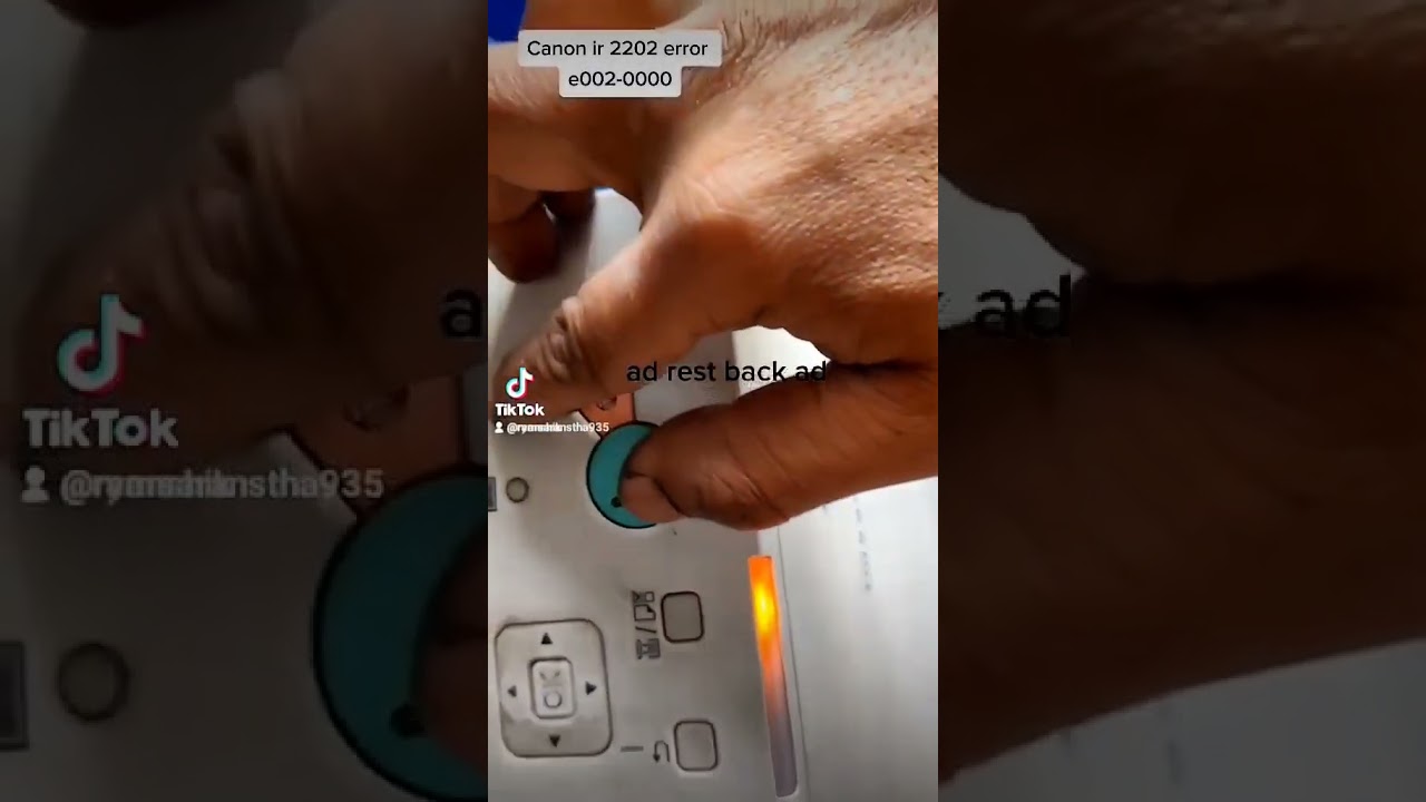 canon ir 2202 /2004 /2006   error reset