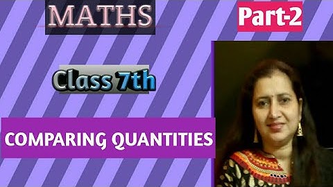 Class 7 Maths|Chapter 8 Exercise 8.2 Q1-3|Comparing Quantities|NCERT Solutions|CBSE|Part2