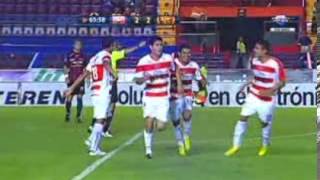 Luis GuadaluPITO LOROÑA gol 2 y 3 con Jaguares c2013 J4 vs Atlante 27ene