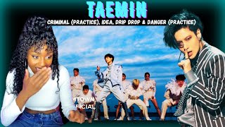 PRO DANCER Discovers TAEMIN! - Criminal, IDEA, Drip Drop & Danger Reactions!