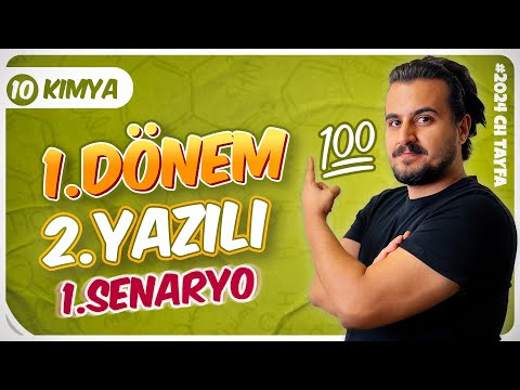 10.Sınıf 1.Dönem 2.Yazılı Soruları | 1.Senaryo | 10.Sınıf Kimya