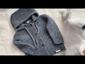 Chaqueta gris para bebe 2-3 años ( solo explicación, se teje igual que abriguito rosa)