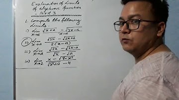 Limits of Algebraic Functions Part -3 || Calculus: Limits||