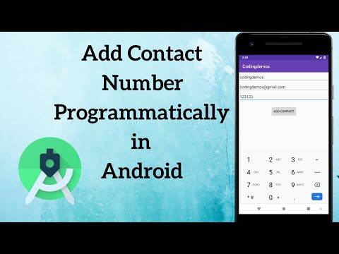 How to Add Contacts Programmatically in Android