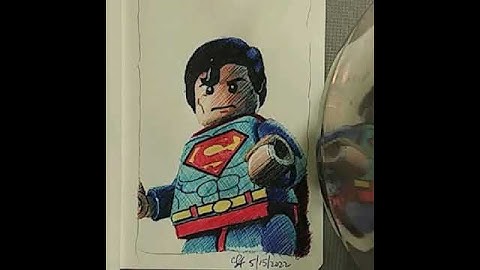 LEGO SUPERMAN💪!!! TIME LAPSE DRAWING!!!