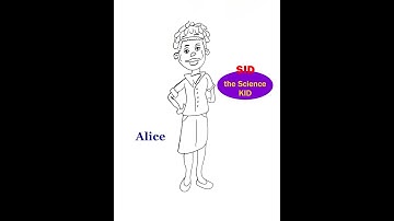 How to Draw Alice from Sid the Science Kid animation step by step