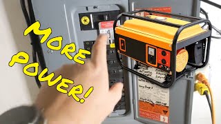 Legally Backfeeding your generator through your existing homes electrical panel! Using an Interlock!