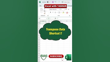 Transpose data #Excel #ExcelTips #ExcelShorts #MicrosoftExcel #ExcelTutorial #ExcelTricks