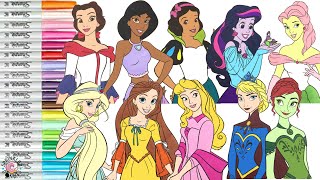 Disney Princess Makeover Coloring Book Compilation Best of 2022 Encanto DC Super Hero Girls Tinker