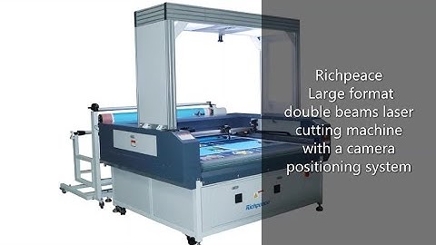Richpeace double beams large format laser cutting machine with camera positioning system for garment