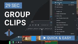 Kdenlive Tutorial: How to Group Clips in Kdenlive