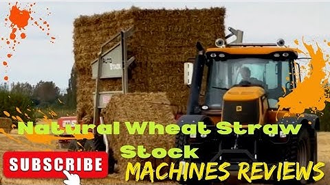 Maximizing Wheat Straw Harvest: JCB Attachment Efficiency and Benefits #machines #wheatstraw #farmer